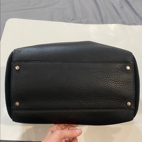 Kate Spade Magnolia Park Ollie Tote Black Leather Suede Large Work Bag - Picture 9 of 15